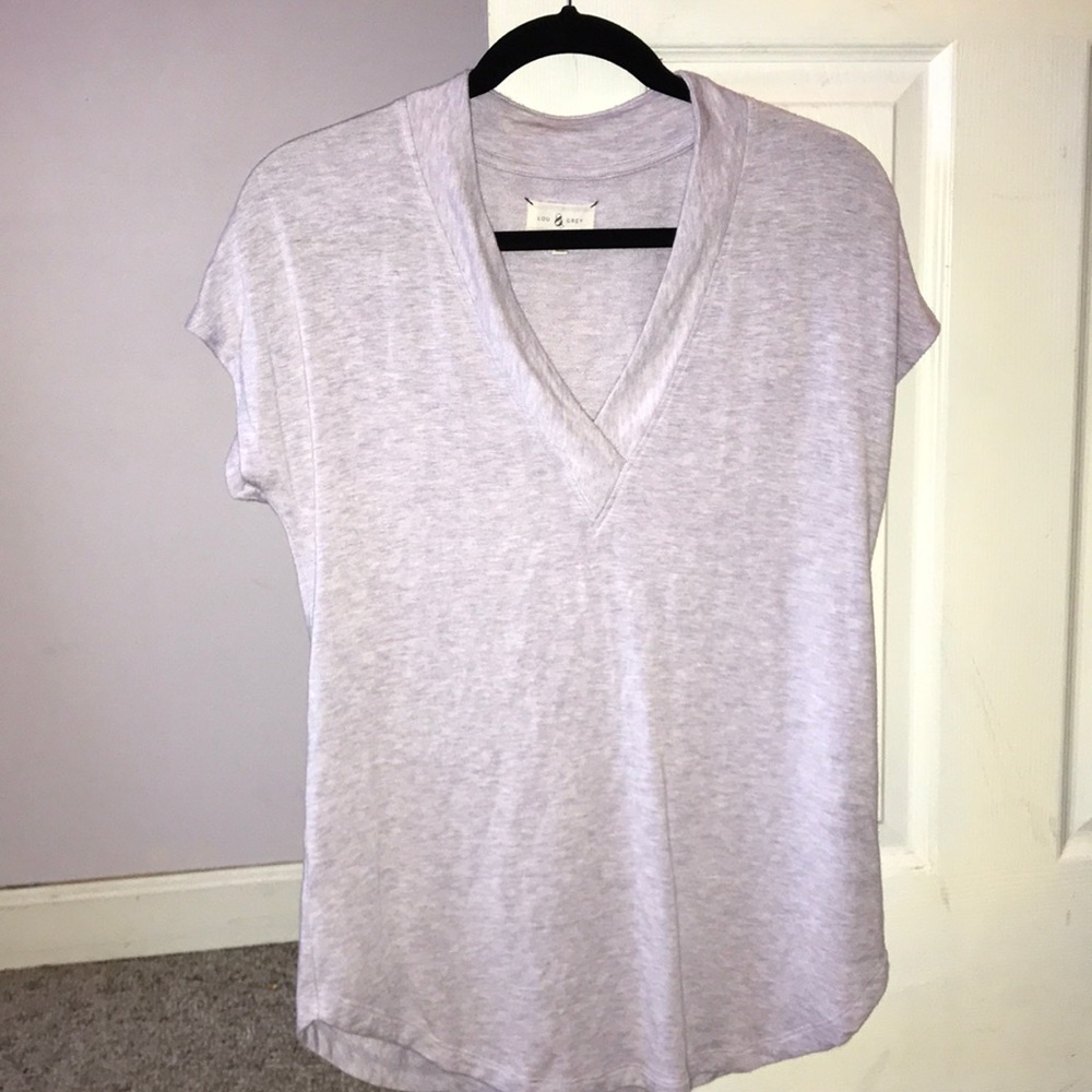 Lou & Grey Lavender V-neck
